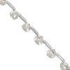 11cts White Zircon Faceted Heart Approx 5 To 7mm, 13cm Strand With Spacers -Fashion Accessories jrvx09