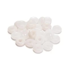 35 Cts White Quartzite Rings Approx 8mm, 25 Pcs