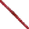 5cts Mogok Jedi Red Spinel Smooth Rondelles Approx 2 To 3mm, 6cm Strand -Fashion Accessories jynv37