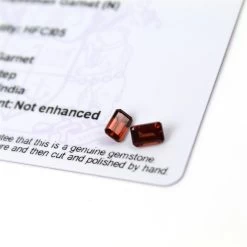 1.15cts Rajasthan Garnet 6x4mm Octagon Pack Of 2 (N)