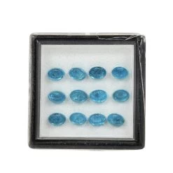 6.15cts Neon Apatite Oval Cabochon Approx 6x4mm Pack Of 12 (H)