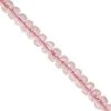 15cts Nigerian Morganite Rondelle Faceted Approx 2 To 4mm, 10cm Strand
