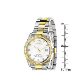 Ladies Luxurman Tribeca Two Tone Yellow Gold Plated Diamond Watch 1.5ct 11 Ladies Luxurman Tribeca Two Tone Yellow Gold Plated Diamond Watch 1.5ct -Fashion Accessories ladies luxurman tribeca two tone gold plated diamond watch 15ct ruler