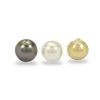 White South Sea, Golden South Sea & Tahitian Triology Drilled Pearl, Approx 8x9mm (Pack Of 3) -Fashion Accessories leci53