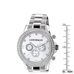 Limited Edition Men's Diamond Watch 2ct Luxurman 5 Limited Edition Men's Diamond Watch 2ct Luxurman -Fashion Accessories limited edition mens diamond watch luxurman 2ct ruler