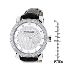 Luxurman Diamond Men's VS Diamond Watch .18ct -Fashion Accessories luxurman diamond watches mens vs diamond watch 18ct p 9696 ruler