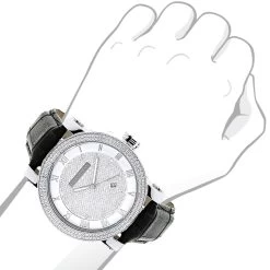 Luxurman Diamond Men's VS Diamond Watch .18ct -Fashion Accessories luxurman diamond watches mens vs diamond watch 18ct p 9696bod