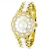 Luxurman Ladies Diamond White Ceramic Watch 1.25ct White MOP Galaxy Yellow Gold -Fashion Accessories luxurman ladies diamond ceramic watch 125ct white mop galaxy yellow gold