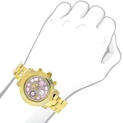 Luxurman Ladies Diamond Watch 0.3ct Pink MOP Yellow Gold Plated 9 Luxurman Ladies Diamond Watch 0.3ct Pink MOP Yellow Gold Plated -Fashion Accessories luxurman ladies diamond watch 03ct pink mop yellow gold plated p 49386bod