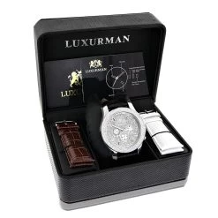 Luxurman Men's Diamond Watch 0.25 Ct Freeze 10 Luxurman Men's Diamond Watch 0.25 Ct Freeze -Fashion Accessories luxurman mens diamond watch 025 ct freeze p 9320box