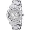 Oversized Men's Diamond Watch 0.25ct Luxurman Escalade -Fashion Accessories luxurman mens diamond watch 025ct stainless steel band 1