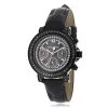Luxurman Black Diamond Watch For Women 2.15 Carats