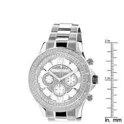 Luxurman Men's Diamond Watch 0.2ct White MOP -Fashion Accessories luxurman watches mens diamond watch 02ct white mop ruler