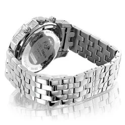 Luxurman Men's Diamond Watch 0.50ct -Fashion Accessories luxurman watches mens diamond watch 050ct p 8495back