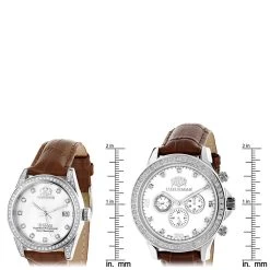 Matching His And Hers Luxurman White Gold Plated Diamond Watch Set 15 Matching His And Hers Luxurman White Gold Plated Diamond Watch Set -Fashion Accessories matching his and hers watches luxurman white gold plated diamond watches ruler