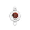 925 Sterling Silver Madeira Citrine Box Clasp With 0.73cts Madeira Citrine Round