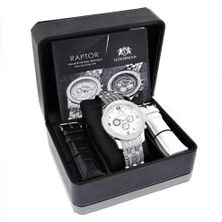 Men's Diamond Band Watch By LUXURMAN 1 Carat -Fashion Accessories mens diamond band watch by luxurman 1 carat 4