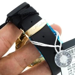 Men's Diamond Bezel Watch By Joe Rodeo: Master Model 2.20ct Yellow Gold Plated -Fashion Accessories mens diamond bezel watch by joe rodeo master model 220ct yellow p 46815 back2