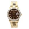 Men's Diamond Rolex Watch 18K Gold Oyster Perpetual President Brown Dial 36mm 3.65ct -Fashion Accessories mens diamond rolex watch 18k gold oyster perpetual brown dial 36mm 365ct 968913 yellow