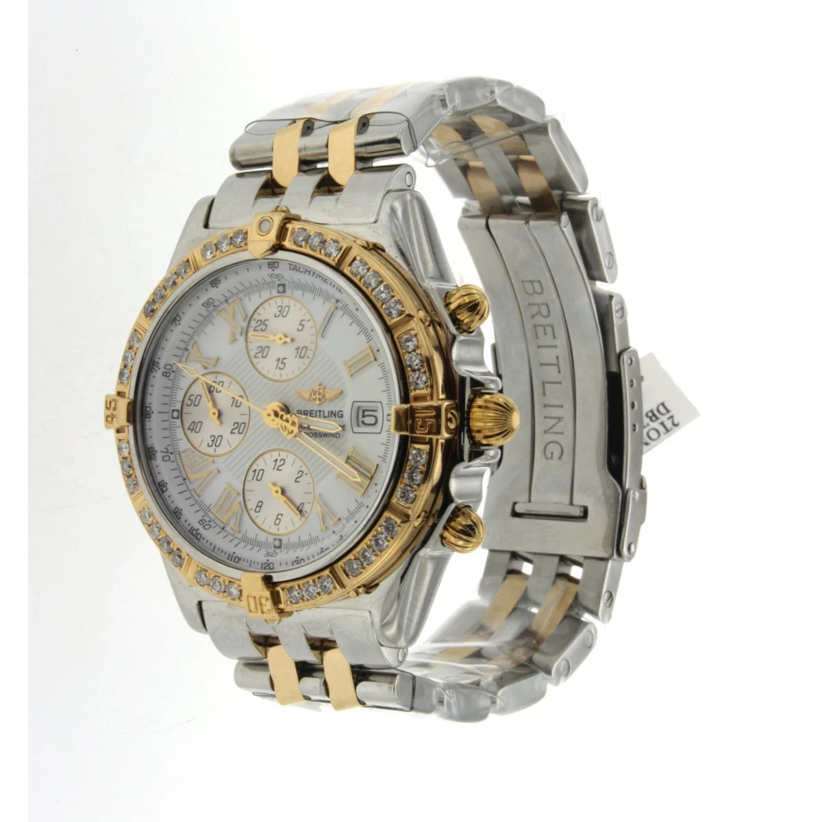 Men's Diamond Watch Breitling Crosswind White Dial 4 Men's Diamond Watch Breitling Crosswind White Dial - Image 2