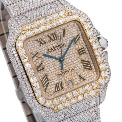 Men's Diamond Watch Cartier Santos De Cartier 40mm Yellow Dial -Fashion Accessories mens diamond watch cartier santos de cartier 40 mm yellow dial w01211 0E8A3003 969b55e6 351b 4cd0 aa93 081431014932 2048x2048