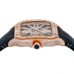Men's Diamond Watch Cartier Santos De Cartier 18K Gold 39,8mm -Fashion Accessories mens diamond watch cartier santos de cartier rose gold 398 mm w01216 0E8A3040 b57e6fc8 c621 4832 830d eeb483c8e1c1 2048x2048