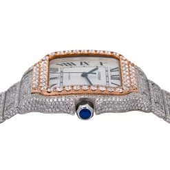 Men's Diamond Watch Cartier Santos De Cartier 18K Gold 40mm White Dial 10 Men's Diamond Watch Cartier Santos De Cartier 18K Gold 40mm White Dial -Fashion Accessories mens diamond watch cartier santos de cartier rose gold 40 mm white dial w01212 0E8A3012 58aa44a1 98f6 44c5 9802 7c7f5e61ce61 2048x2048