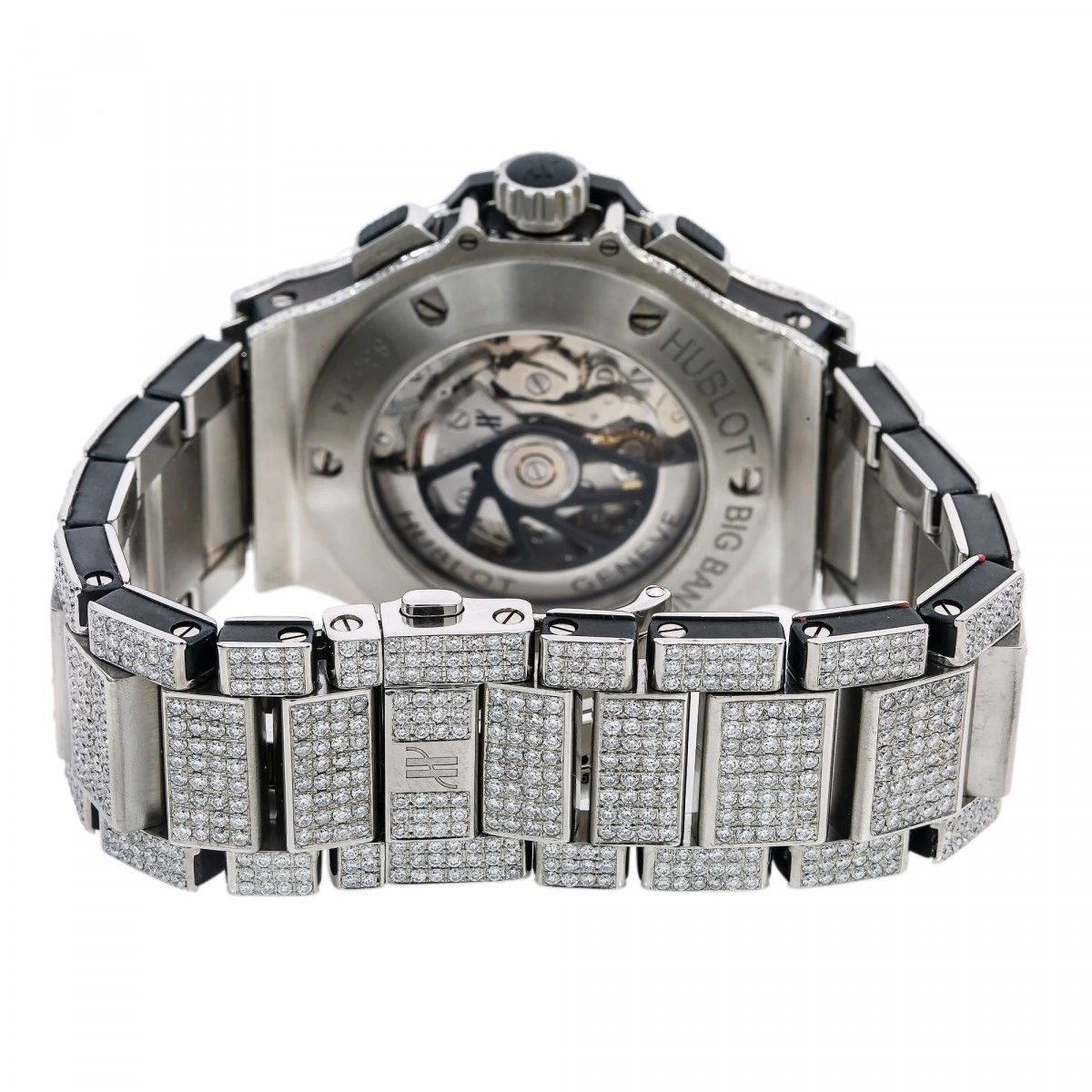 Men's Diamond Watch Hublot Big Bang 44mm Black Dial W00896 7 Men's Diamond Watch Hublot Big Bang 44mm Black Dial W00896 - Image 5