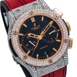 Men's Diamond Watch Hublot Classic Fusion 18K Gold 45mm Black Dial -Fashion Accessories mens diamond watch hublot classic fusion rose gold 45 mm black dial w00866 0E8A3054 2048x2048