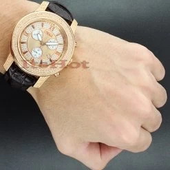 Men's Diamond Joe Rodeo Watch JoJo 2000 Rose Gold -Fashion Accessories mens diamond watches joe rodeo watch jojo 2000 rose gold p 46819bod