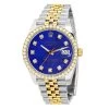 Men's Gold Rolex Datejust 41mm Blue Mother Of Pearl Dial Diamond Bezel -Fashion Accessories mens gold rolex datejust 41mm blue mother of pearl dial diamond bezel s00197 41WYJUBLUEMOP12 25C