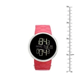 Men's Gucci I-Gucci Luxury 3.10ct Diamond Watch With Digital Steel Case & Red Rubber YA114212 -Fashion Accessories mens gucci luxury diamond watch 310ct p 42329 ruler