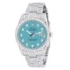 Men's Iced Out Watch Rolex Datejust 41mm Turquoise Dial Oyster Bracelet Diamond Bezel -Fashion Accessories mens iced out watch rolex datejust 41mm turquoise dial oyster bracelet diamond bezel s00175 41WHODBLUE1 25C