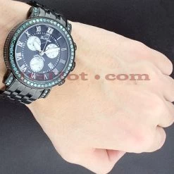 Men's Joe Rodeo Blue Diamond Watch 5.50ct Classic -Fashion Accessories mens joe rodeo blue diamond watch 550ct classic p 35778bod