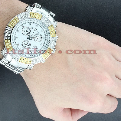 Men's Joe Rodeo Junior Diamond Watch 4.75ct 5 Men's Joe Rodeo Junior Diamond Watch 4.75ct - Image 3