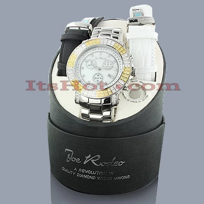 Men's Joe Rodeo Junior Diamond Watch 4.75ct 6 Men's Joe Rodeo Junior Diamond Watch 4.75ct - Image 4