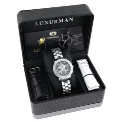 Ladies Diamond Watches By Luxurman 0.3ct Black MOP Montana 9 Ladies Diamond Watches By Luxurman 0.3ct Black MOP Montana -Fashion Accessories mens ladies diamond watches by luxurman 03ct stainless steel band 4