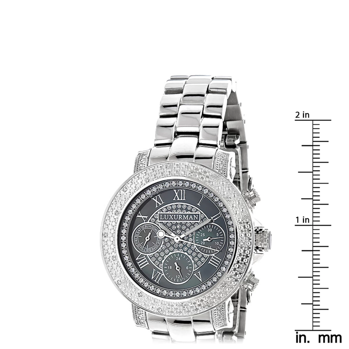 Ladies Diamond Watches By Luxurman 0.3ct Black MOP Montana 7 Ladies Diamond Watches By Luxurman 0.3ct Black MOP Montana - Image 5