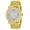 Men's Oversized Diamond Luxurman Watch 0.25ct 18k Yellow Gold Plated -Fashion Accessories mens oversized diamond luxurman watch 025ct yellow gold 1