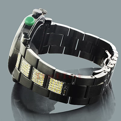 Black Men's Yellow Diamond Gucci G-Chrono Watch 6 Carats YA101331 4 Black Men's Yellow Diamond Gucci G-Chrono Watch 6 Carats YA101331 - Image 2