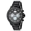 Midsize Men's Black Diamond Watch By Luxurman 0.25ct -Fashion Accessories midsize mens black diamond watch by luxurman 025ct 1