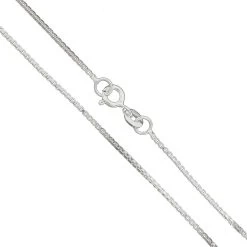 925 Sterling Silver Box Chain, 18inch