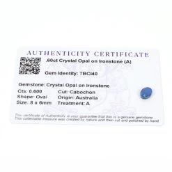0.6cts Crystal Opal On Ironstone 8x6mm Oval