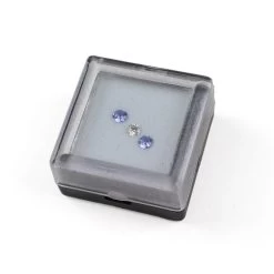 White Diamond & Tanzanite Round Approx 3mm (pack Of 3) -Fashion Accessories muci73 2