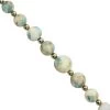 25cts Opal With Turquoise Smooth Round Approx 4 To 8mm 19cm Strand With Hematite And Plastic Spacers -Fashion Accessories mvru07