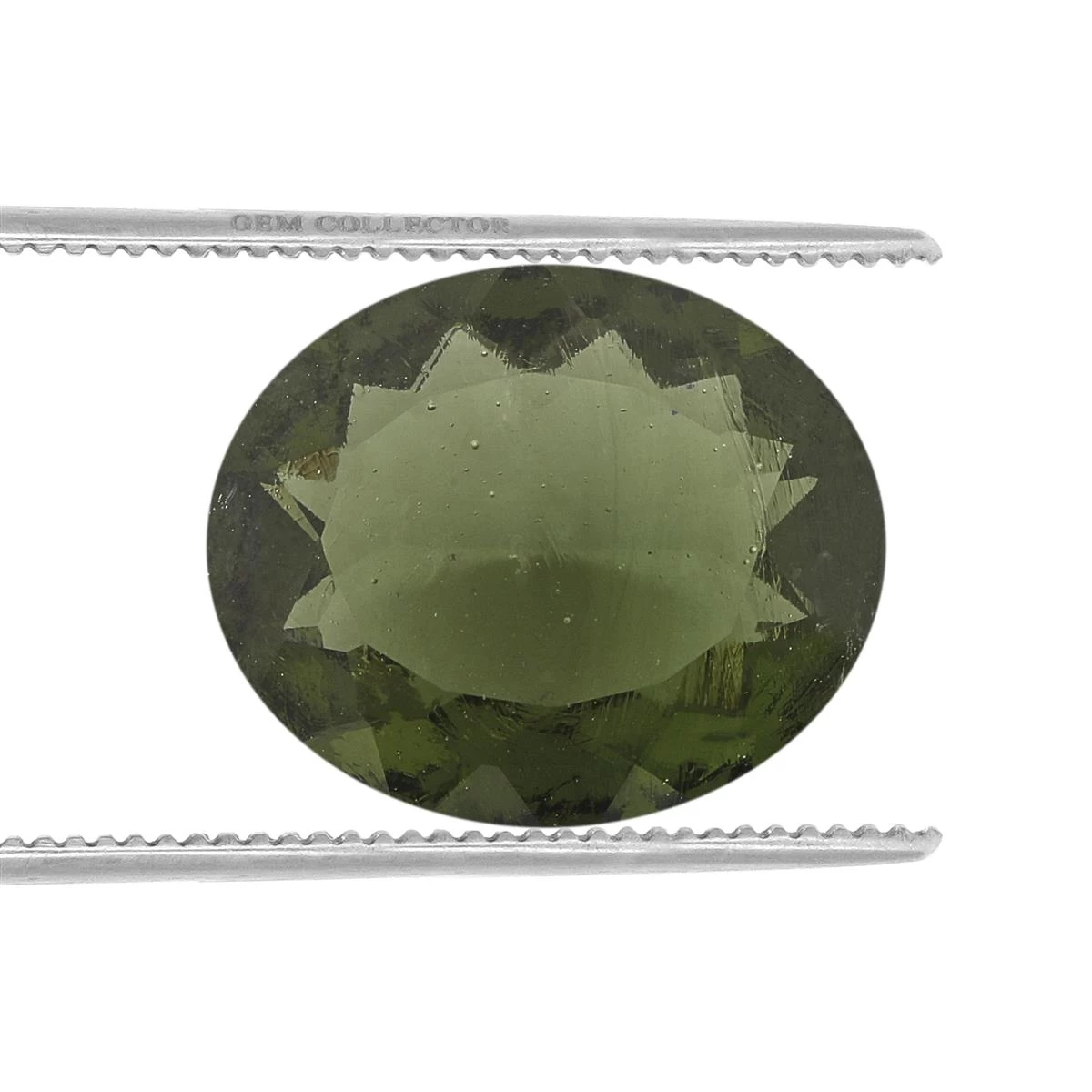 2.3cts Moldavite 12x10mm Oval (N) 3 2.3cts Moldavite 12x10mm Oval (N)