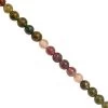 30cts Rainbow Color Tourmaline Smooth Round Approx 4 To 5mm, 20cm Strand -Fashion Accessories nfsf12