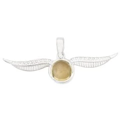 925 Sterling Silver Bezel Cup With Wings & 1.75cts Citrine Round Approx 8mm
