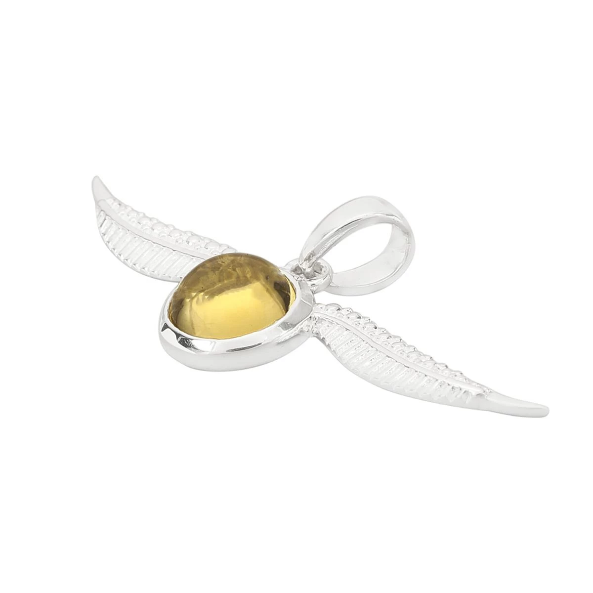 925 Sterling Silver Bezel Cup With Wings & 1.75cts Citrine Round Approx 8mm 4 925 Sterling Silver Bezel Cup With Wings & 1.75cts Citrine Round Approx 8mm - Image 2