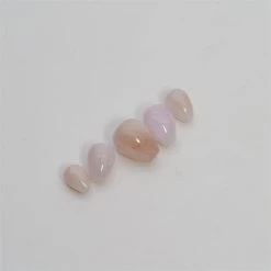 35cts Morganite Drop Beads Assorted Sizes (Set Of 5)